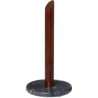Papierhandtuchhalter Marmor Akazie 30 cm , Schwarz , Stein , 15x30x15 cm , Küchenzubehör, Küchenhelfer, Küchenrollenhalter