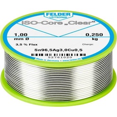 Bild von ISO-Core Clear SAC305 Lötzinn Spule Sn96,5Ag3Cu0,5 0.250kg 1mm