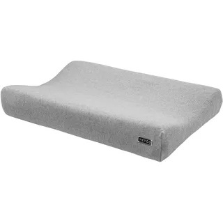 Meyco Baby Wickelauflagenbezug - 50x70cm - Spannbetttuch Wickelunterlage - 100 % Baumwolle - Oeko Tex zertifiziert - kuschelig weich & hautfreundlich - waschbar & trocknergeeignet - Grau Melange