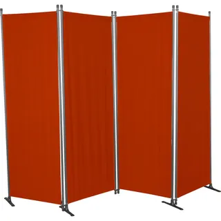 Angerer Freizeitmöbel Paravent 4-TLG., PE Bordeaux