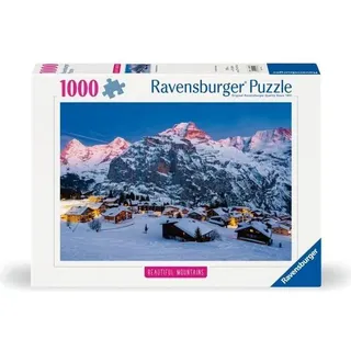 Ravensburger-Puzzle 1000p-Das Berner Oberland, Mürren (Highlights)-Erwachsene und Kinder-Alter 14-Puzzle in -12000254