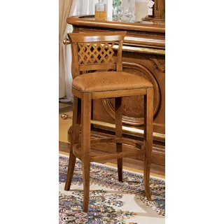 Barhocker Design Stühle Tresenhocker Barhocker Italien Leder Stuhl Bar - Braun