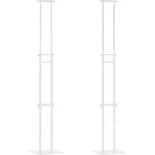 SYFAXTM Messestände 2 pcs Weiß 30 x 24 x 208 cm Eisen - Weiß