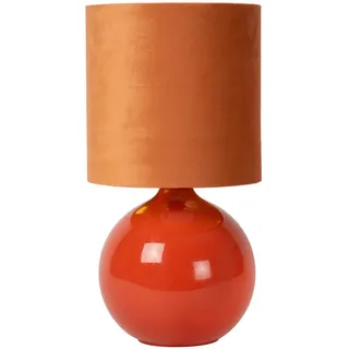 Lucide Tischleuchte , Orange , Textil , 24x47x24 cm , RoHS, Reach , Schnurschalter , Lampen & Leuchten, Leuchtenserien