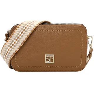 Umhängetasche SURI FREY "Umhängetasche SFY Amey", Damen, Gr. B/H/T: 20,5cm x 12cm x 5,5cm 0, gelb (sahara 920), Polyurethan, Taschen Umhängetasche