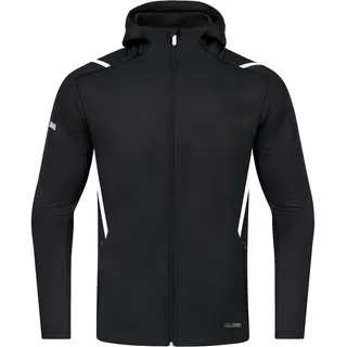 Jako Challenge mit Kapuze schwarz meliert/weiß 3XL