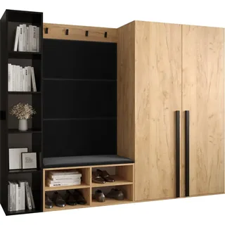 Garderobe MIRO Set 4 mit gepolsterten Paneelen Industrial Design