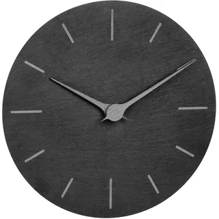 TFA 60.3068 analoge Schiefer Wanduhr 250 mm Quarzuhr geräuscharm