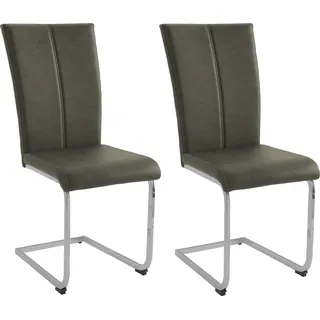 Home Affaire Freischwinger Nils Polyester grün 2er Set