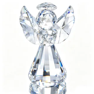 HDCRYSTALGIFTS Schutzengel Geschenk Kristall Engel Figur Kristall Engelsstatuen Glas Angel Schutzengel Figur Geschenke für Frauen Mama Zuhause Tisch Weihnachten Briefbeschwerer Sammeldeko Transparent