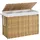 3 Fächern 200 L Wäschebox aus synthetischem Rattan und Griffen geflochten faltbar herausnehmbarer Wäschesack naturfarben LCB320Y01