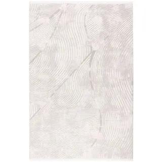 Pierre Cardin Flachwebeteppich , Silberfarben , Textil , Wellen , rechteckig , 80x150 cm , für Fußbodenheizung geeignet, in verschiedenen Größen erhältlich, pflegeleicht, strapazierfähig , Teppiche und Böden, Teppiche, Moderne Teppiche