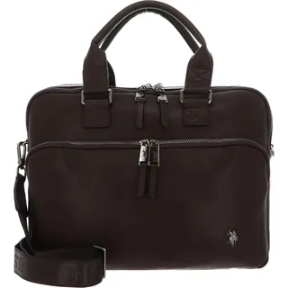 U.S. POLO ASSN. Businesstasche Laptoptasche mit Laptopfach Free Spirit Business Bag Dark Brown dunkelbraun - Dunkelbraun