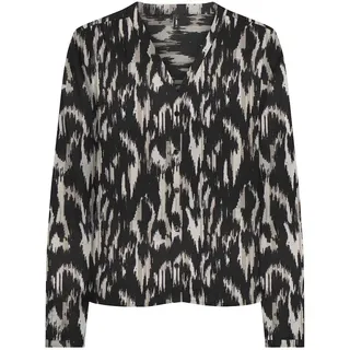 ONLY Damen Onlnova Life Elite L/S Malou Top, Black/AOP:592 Charm Boho, XS