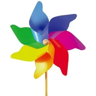 Giobas s.n.c. 51 SUPERMAX - Windrad mit Holzstab, Sportspielzeug, 80 cm