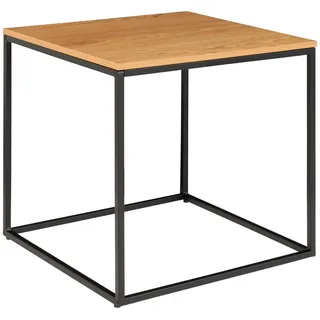 Beistelltisch , Naturfarben , Holzwerkstoff , eckig , 45x45x45 cm , Wohnzimmer, Wohnzimmertische, Beistelltische