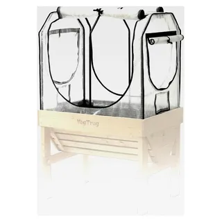 Gewächshausaufsatz Classic - Abdeckung für Hochbeet mit Mikro-Netz-Funktion und PE-Folie - Frühbeetaufsatz für Pflanzkasten - 99,5x72x90 cm