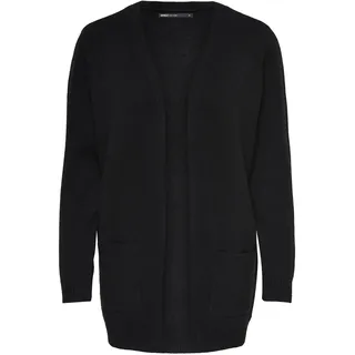 ONLY Damen Onllesly L/S Open Cardigan Ptt Fn KNT Strickjacke 15202222 ,Schwarz ,XL