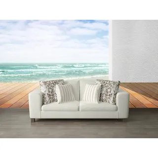 Queence »3D Optik am Meer« Meer Motiv bedruckt realistisch glatt Wandpaneele, selbstklebend, Tapete, Sticker, Wanddeko, XXL-Fotomotiv,