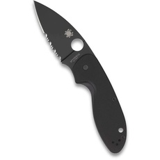 Spyderco EFFICIENT Messer, Schwarz, Griff 10,5 cm