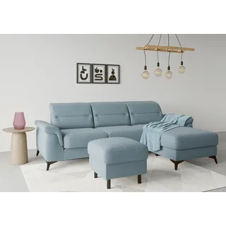 sit&more Stauraumhocker »Sinatra« Sitzfläche ist abnehmbar, mattschwarze Metallfüße, blau