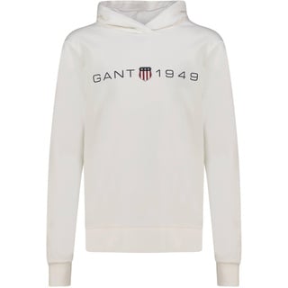 GANT Damen Reg Printed Graphic Hoodie Kapuzenpullover, Eggshell, XL EU