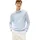 Herren Pullover Essential Cotton mit Rundhalsausschnitt Blau Breezy Blue XXL