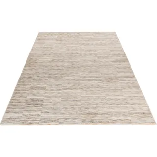Obsession Teppich »My Everest 425« rechteckig 7 mm Höhe abstrakt gemustert, mit Fransen, Vintagedesign, beige