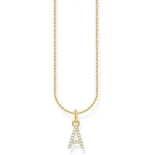 Thomas Sabo Buchstabe A Kette mit Anhänger Gold