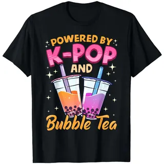Bubble Tea Boba K-POP Music Lover Korean Milk Matcha Anime T-Shirt