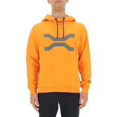 JEEP O102624-O289 XP Man Hooded Sweatshirt Large Front Print JX22A Sun Orange/Castleroc XL