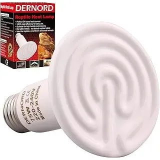 DERNORD Heizlampe E27 Wärmelampe Terrarium - 75W Keramik Heat Emitter Reptilien Dunkelstrahler Küken für Wärmelampe Schildkröten Outdoor Heizstrahler Tiere