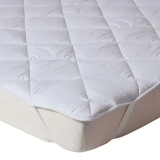 Homescapes Matratzentopper Premium 140/200 cm, dicht gefüllte Baumwolle , Weiß , Textil , Rechteckig , 140x200 cm , Oeko-Tex® Standard 100 , Schlafzimmer, Matratzen, Topper