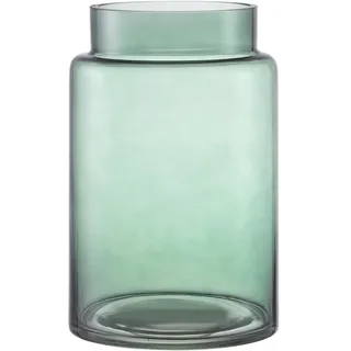 KAYLETIN Große Glasvase, Grün Glasvase für Blumen, Große Blumenvasen für Blumensträuße, Hohe Vasen Mit Breiter Öffnung für Zuhause, Hochzeit, Wohnzimmer, Bürodekor, Hochzeit, Couchtisch, 23 cm