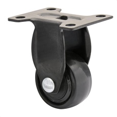 WAGNER Design - 3C - Bockrolle / Apparaterolle / Möbelrolle - schwarz, Softlauffläche, Durchmesser 25 mm, Tragkraft 12 kg - 01242701