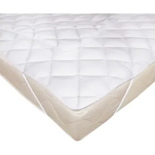 ZOLLNER Topper Matratzenschoner 80 x 200 cm Weiß