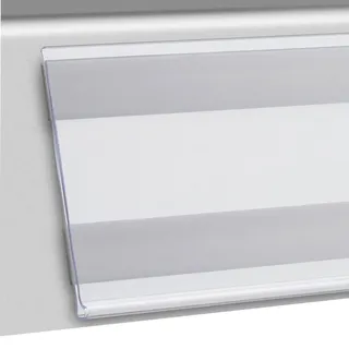 100 Scannerschiene DBR, selbstklebend 60 mm | 200 mm | transparent  | zum Kleben (Schaumklebeband), PVC