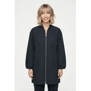 Marc OPolo Langmantel im Aviator-Stil regular aus recyceltem Polyester-Twill, deep night blau