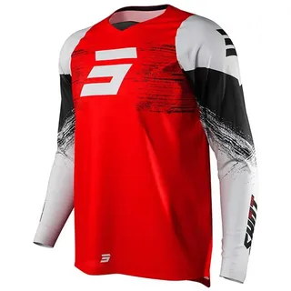 Shot Raw Burst Langarm-trikot - Red - 2XL