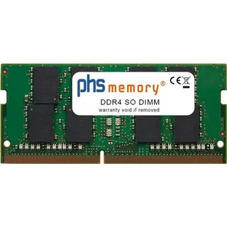 PHS-memory 16GB RAM Speicher passend für MSI Stealth 15M A11SDK-015UK DDR4 SO DIMM 3200MHz PC4-25600-S (SP419684)