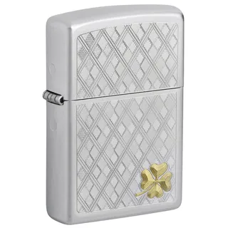 Zippo Feuerzeug, Four Leaf Clover chrom