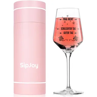 SipJoy Lustige Geschenke für Frauen - Personalisierte Weingläser mit Gravur, 550ml, perfekt für Geburtstage, Weihnachten oder als Geschenk für Mama und beste Freundin