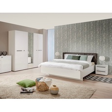 Bild Schlafzimmer-Set »Ksanti«, (4 St.), weiß