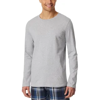 Schiesser Herren Schlafshirt Kurzarm Rundhals Bio-Baumwolle - Mix + Relax