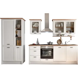 kochstation Küchenzeile Jasmin 340 cm weiß