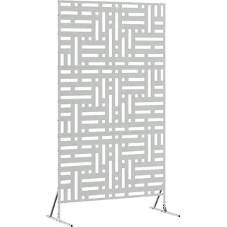 vidaXL Sichtschutz Grau Stahl - Grau