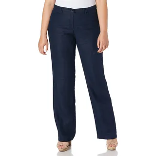 BRAX Damen Style Farina Pure Linen Hose Navy 27W / 30L