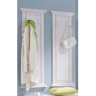 Home Affaire Garderobenpaneel Rustic 2 Stück Weiß