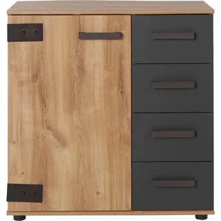 WIMEX Kombikommode 81 x 83 x 41 cm Beige / Grau