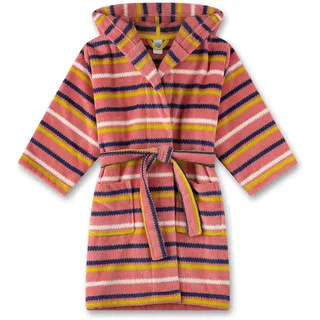 Sanetta Mädchen-Bademantel rosa gestreift | Hochwertiger und kuscheliger Bademantel aus Baumwoll-Mix für Mädchen. Bademantel für Mädchen